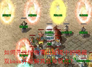 ���Ѱ�Ҵ���ѩɽ�ؾ��е�����˫boss���ƽ����������㣿