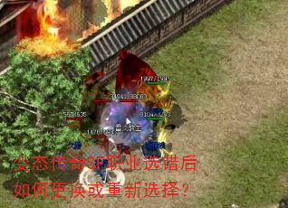 变态传奇SF职业选错后如何更换或重新选择? 变态传奇SF职业选错后如何更换或重新选择?