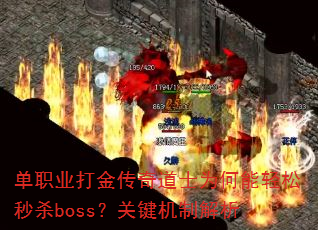 ��ְҵ������ʿΪ����������ɱboss���ؼ����ƽ���