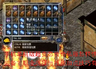 �ֻ������泬��̬����˽����������ˢ��Ʒװ����ְҵѡ���뼼�ܼӵ㼼������Щ��