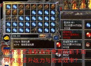 �տ���̬��ְҵ������Ϸ������ο�������ս����ˢװЧ�ʣ�