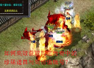 如何高效获取玛法传奇中的珍稀道具与高价值帐号? 如何高效获取玛法传奇中的珍稀道具与高价值帐号?