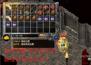 如何调整杀怪阅历倍数提升游戏效率? 如何调整杀怪阅历倍数提升游戏效率?