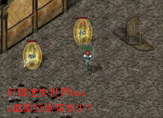 Ⱥ����ʧ����bossѪ�������ж��٣�
