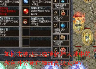 如何击败阴阳逆转乾坤大陆中的灰色斗笠死亡绿洲高级武将? 如何击败阴阳逆转乾坤大陆中的灰色斗笠死亡绿洲高级武将?