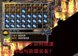 久久传奇新手如何快速提升等级与获取装备? 久久传奇新手如何快速提升等级与获取装备?
