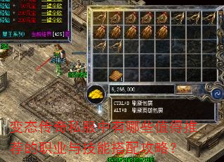 变态传奇私服中有哪些值得推荐的职业与技能搭配攻略? 变态传奇私服中有哪些值得推荐的职业与技能搭配攻略?