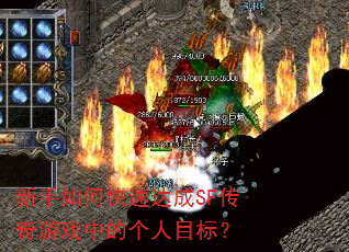 新手如何快速达成SF传奇游戏中的个人目标? 新手如何快速达成SF传奇游戏中的个人目标?