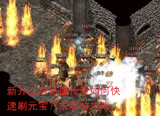 新开变态热血传奇如何快速刷元宝?求高效攻略 新开变态热血传奇如何快速刷元宝?求高效攻略