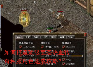 如何打造顶级变态热血传奇私服角色速成攻略? 如何打造顶级变态热血传奇私服角色速成攻略?