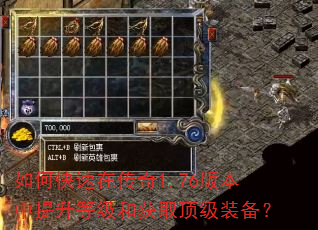 如何快速在传奇1.76版本中提升等级和获取顶级装备? 如何快速在传奇1.76版本中提升等级和获取顶级装备?