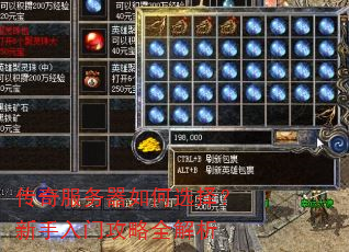 传奇服务器如何选择?新手入门攻略全解析 传奇服务器如何选择?新手入门攻略全解析